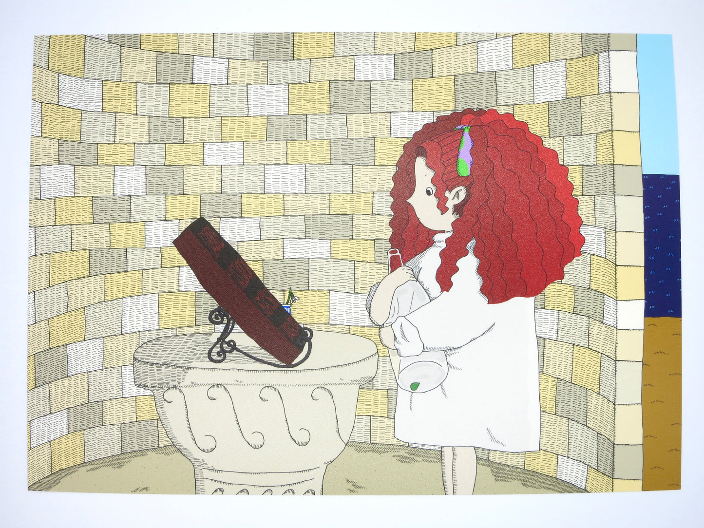 絵本イラスト「りゅうの声」